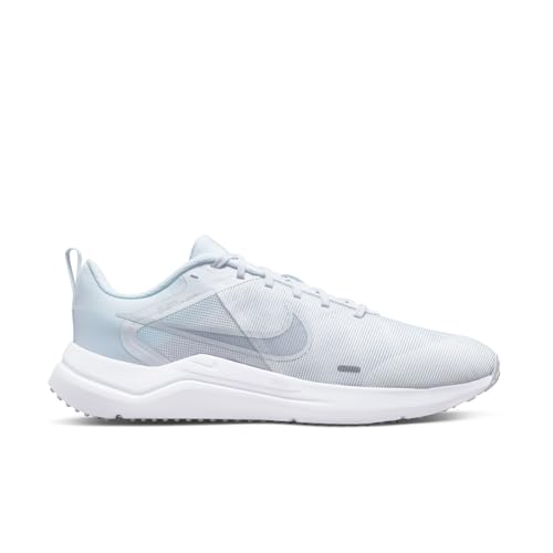 Nike Men's Downshifter 12 Running Shoe, White Pure Platinum White, 7.5 UK