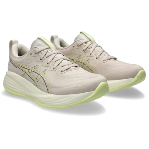 ASICS Women's Gel-Cumulus 27 Running Shoes, 7.5, Mineral Beige/Huddle Yellow