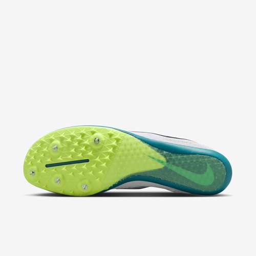 Nike Zoom Mamba 6 Track & Field Distance Spikes (DR2733-102, White/Bright Spruce/Vapor Green/Black) Size 10