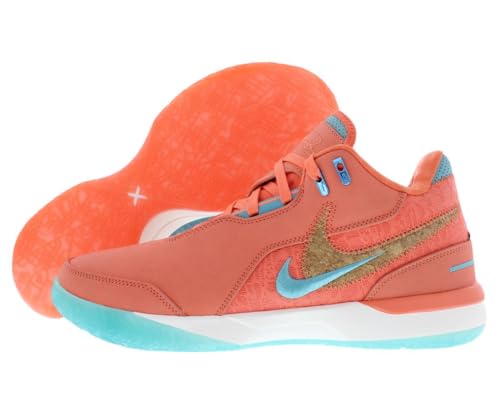 Lebron NXXT Gen AMPD Basketball Shoes (FJ1566-401, Mineral Blue/Sail/Light Wild Mango) Size 9.5