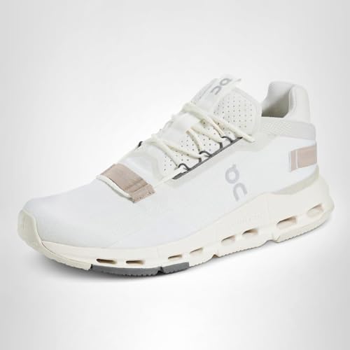 On Men's Cloudnova 2 Sneakers, Ice/Sand, 9.5 Medium US