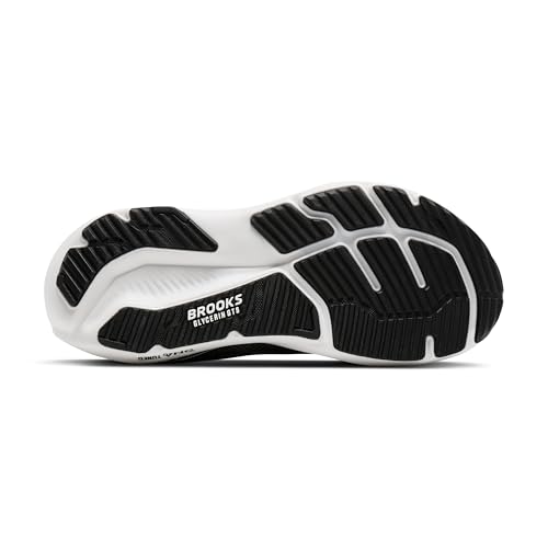 Brooks Men’s Glycerin GTS 23 Supportive Running Shoe - Black/Grey/White - 11.5 Medium