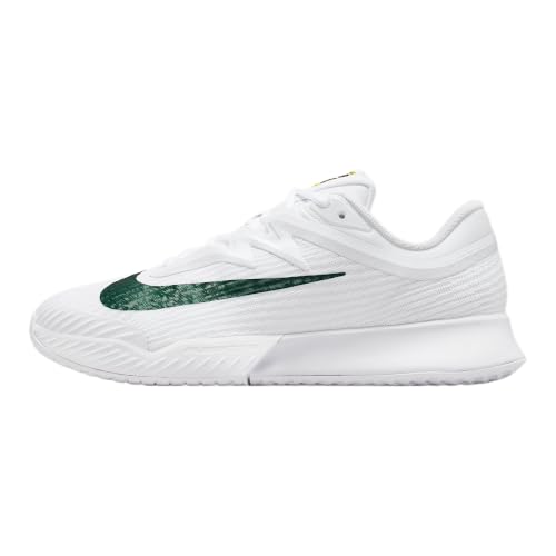 Nike Vapor Pro 3 PRM Women's Hard Court Tennis Shoes (White/University Gold/University Red/Gorge Green) Size 8.5
