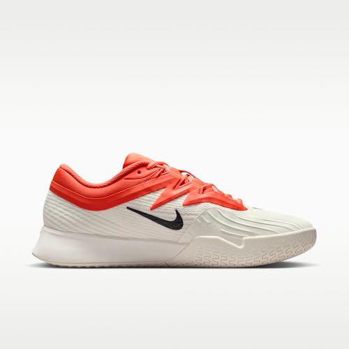 Nike Vapor Pro 3 Men's Hard Court Tennis Shoes (Sail/Turf Orange/Blue Ribbon Heather/Black) Size 11