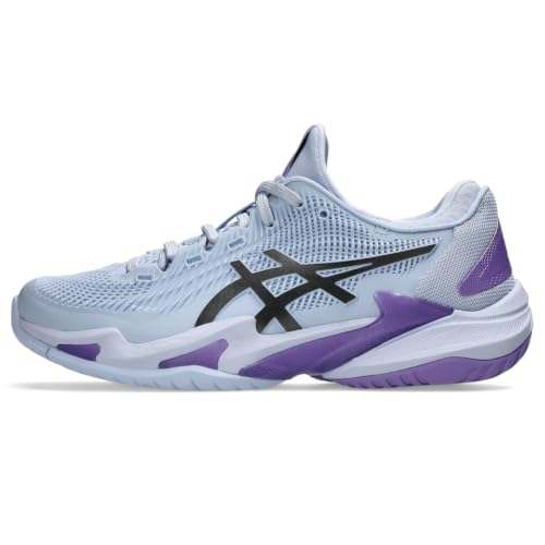 ASICS Women's Court FF 3 Night Energy Tennis Shoes, Blue Fade/Gunmetal, 6.5