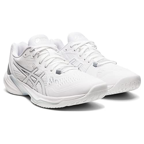 ASICS Women's Sky Elite FlyteFoam 2 Volleyball Shoes, 9, White/White