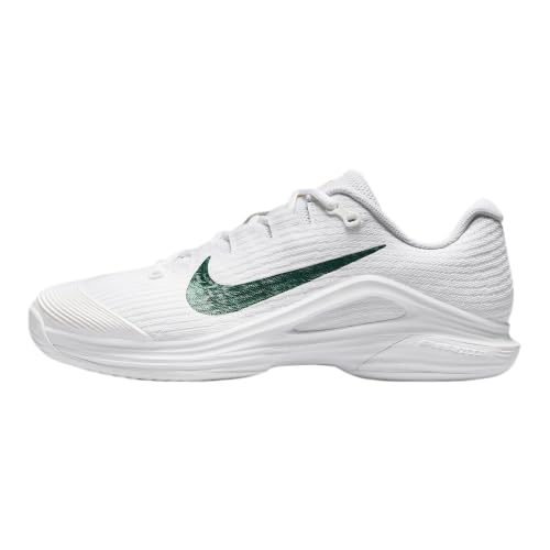 Nike Zoom Vapor 12 PRM Women's Hard Court Tennis Shoes (White/University Gold/University Red/Gorge Green) Size 10