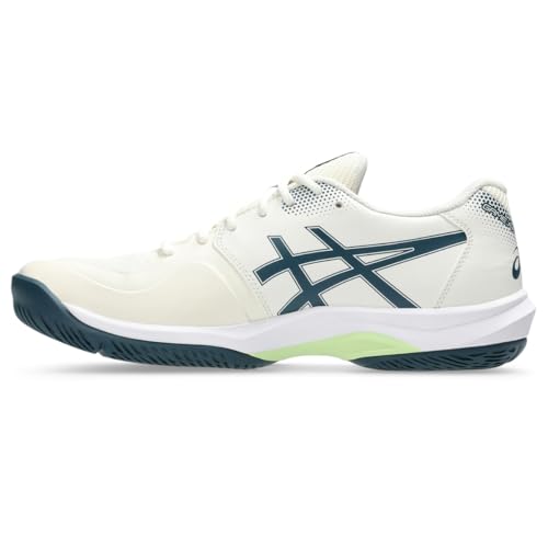 ASICS Men's Game FlyteFoam Pickleball Shoes, 14, Cream/Tranquil Teal
