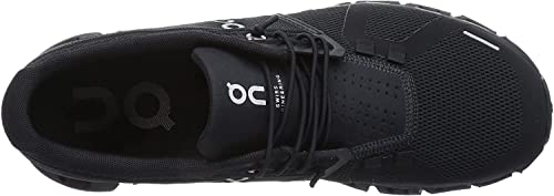 On Men's Cloud 5 Sneakers, Black/Black, 9 Medium US