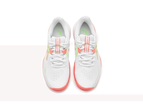 ASICS Women's Gel-Challenger 15 Padel Tennis Shoes, 8.5, White/Guava