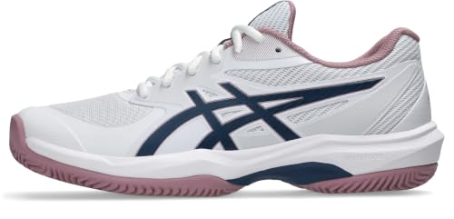 ASICS Women's Game Ff Clay Trainers, White Independence Blue, 9 US