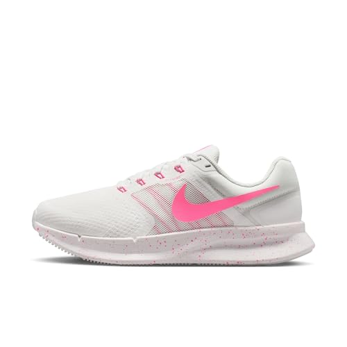 Nike Women's Run Swift 3 Road Running Shoes, Summit White/Pink Glow, 9