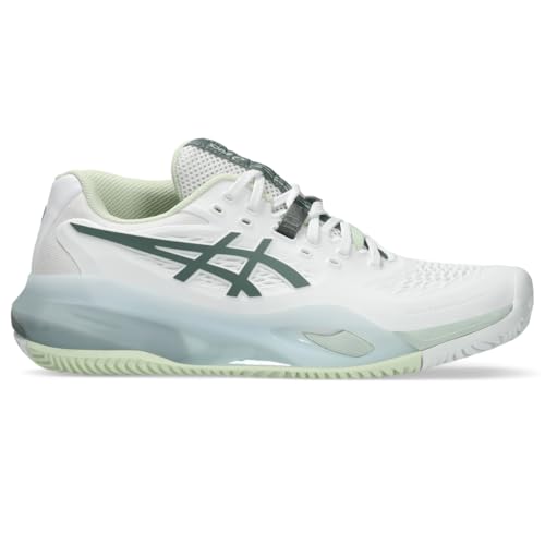 ASICS Women's Gel-Resolution X Clay Tennis Shoe, 11, White/Monument Blue