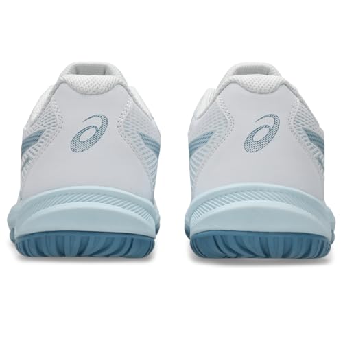 ASICS Men's Upcourt 6 Volleyball Shoes, 11, White/SABA Blue