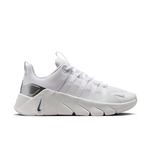 Nike Womens, Free Metcon 7, White/Metallic Silver/Photon Dust, 7.5 Medium