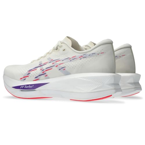 ASICS Women's SONICBLAST Running Shoes, 10, Cream/Blue Fade