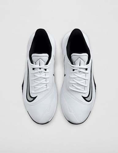Nike Men's Precision 7 Basketball Shoes, White/Black, 10