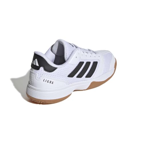 Adidas Unisex-Kids Ligra 8 Indoor Volleyball, White/Black/White, 1