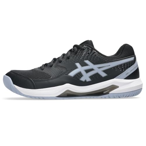 ASICS Men's Gel-Dedicate 8 Tennis Shoes, 14, Black/Grey Blue