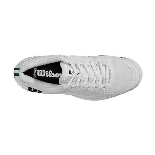 WILSON Rush Pro 4.5 Men's Tennis Shoe, White/Aventurine, Size 10.5