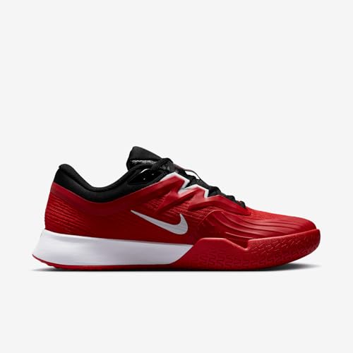 Nike Vapor Pro 3 Men's Hard Court Tennis Shoes (FZ2161-600, University Red/Black/White) Size 10