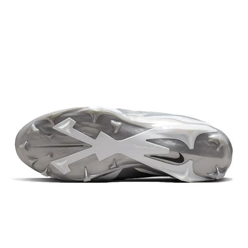 Nike Alpha Menace 4 Pro Football Cleats White/Metallic Silver/Photon Dust/Black FD7037-100 Size 11.5 US Men's