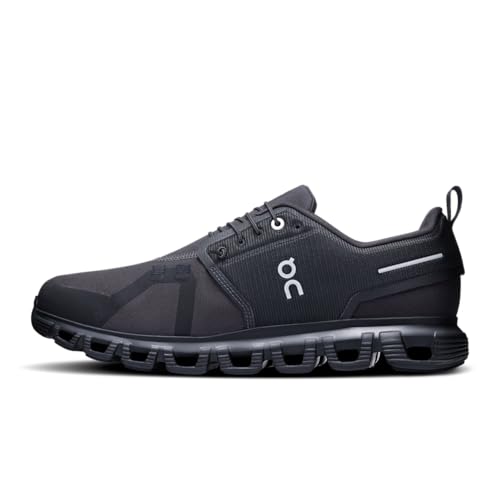 On Men's Cloud 6 WP Sneakers, Black/Black, 8.5 Medium US