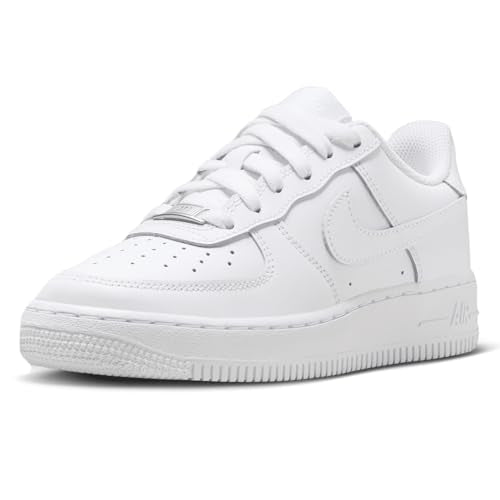 Nike Air Force 1 Le Big Kids Shoes Size-4, White/White-White-White