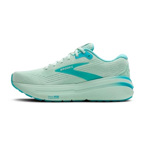 Brooks Men’s Ghost Max 2 Neutral Running & Walking Shoe - Honeydew/Blue/White - 12.5 Medium