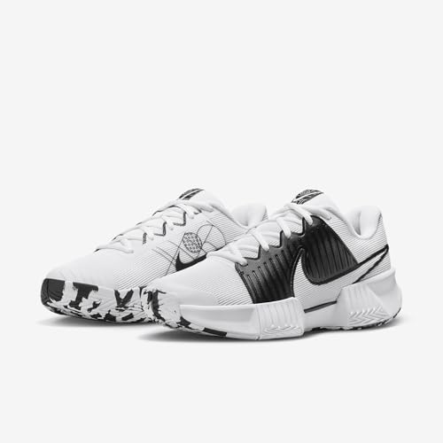 Nike Zoom Challenge Women's Pickleball Shoes (FQ4155-100, White/White-Black) Size 8.5