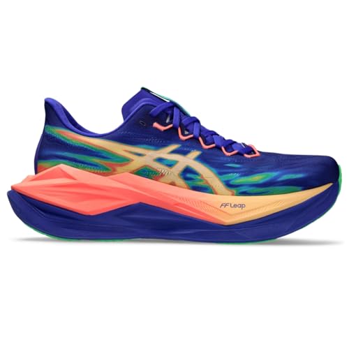 ASICS Unisex SUPERBLAST 3 Running Shoes, 11M / 12.5W, Cobalt Burst/Light Orange