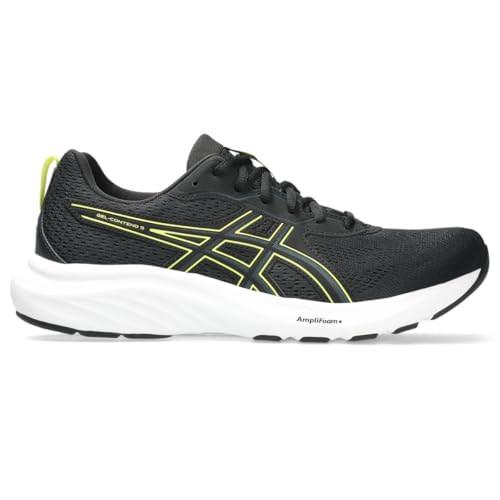 ASICS Men's Gel-Contend 9 Running Shoe, 15, Black/Citron