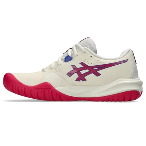ASICS Women's Gel-Challenger 15 Tennis Shoes, 9.5, Cream/Bright Rose