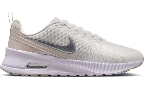 Nike Air Max Nuaxis SE Women's Shoes (Summit White/Light Orewood Brown/White/Metallic Silver) Size 8.5
