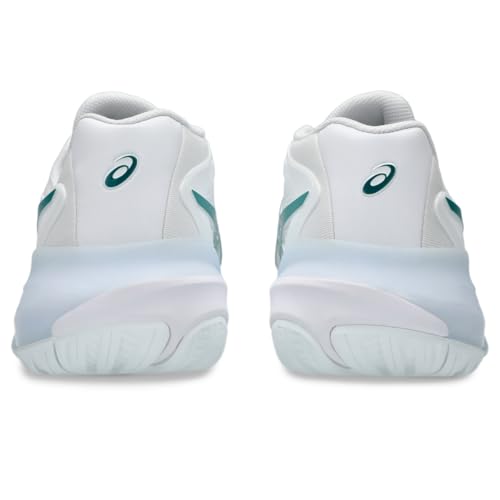 ASICS Men's Gel-Resolution X Tennis Shoes, 10.5, White/Pitch Green