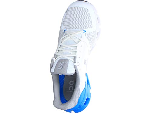ON Men's Cloudflyer 2021 Running Shoes (White/Blue, 13)