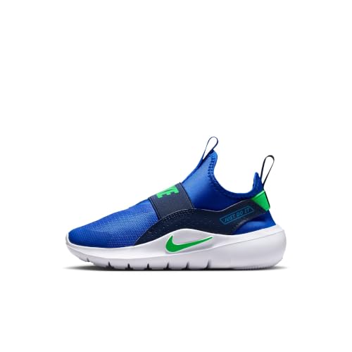 Nike Little Kids' Flex Runner 4 Shoes, Racer Blue/Illusion Green-Midnight Navy, 2.5Y
