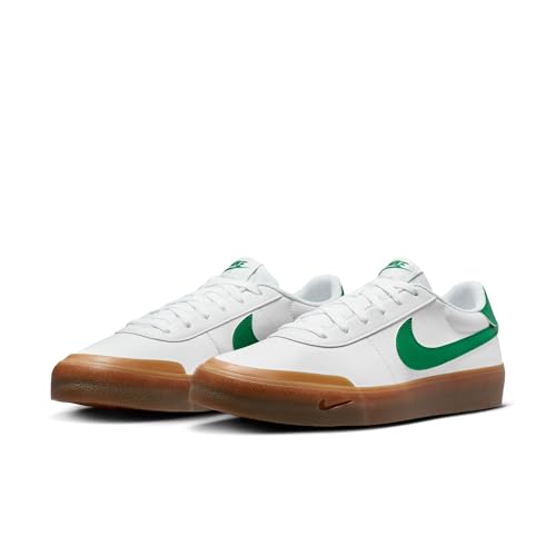 Nike Men's Court Shot Shoes, White/Malachite-Gum Med Brown, 8.5