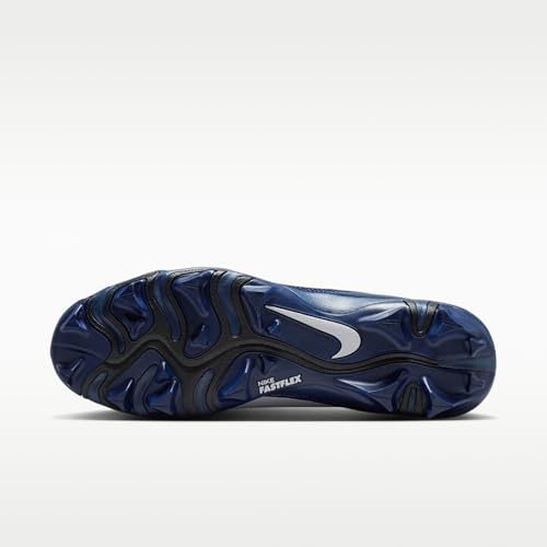 Nike Alpha Menace 4 Shark Football Cleats (White/Midnight Navy/Black) Size 7.5