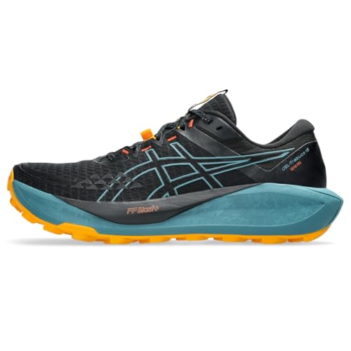 ASICS Men's Gel-Trabuco 13 GTX Running Shoes, 7, Black/Atlantis Blue