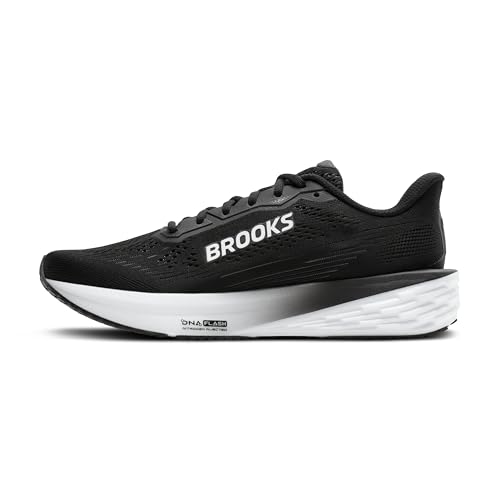 Brooks Women’s Launch 12 Neutral Running Shoe - Black/Grey/White - 9 Medium