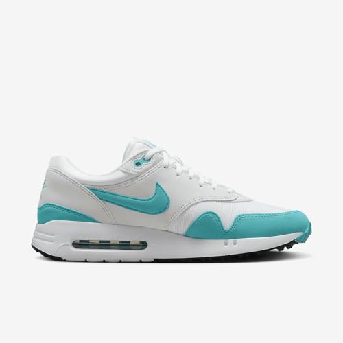 Nike Air Max 1 '86 OG G Men's Golf Shoes (DV1403-117, White/Pure Platinum/Black/Dusty Cactus) Size 10.5