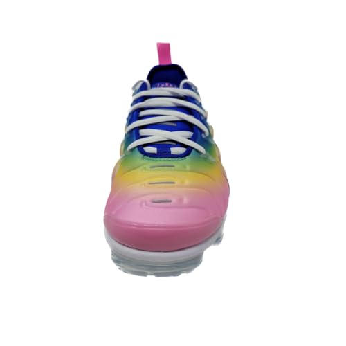 Nike Womens's Air Vapormax Plus Running Shoes, Pink Spell/Citron Pulse, 6 M US