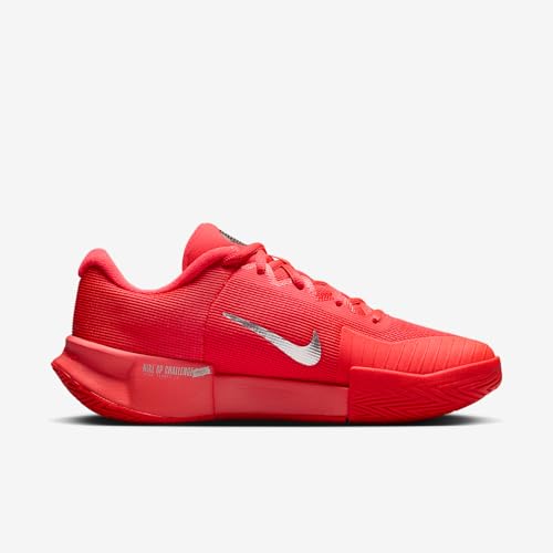 Nike GP Challenge Pro Premium Women's Hard Court Tennis Shoes (Bright Crimson/Metallic Silver) Size 7.5