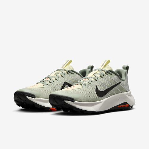 Nike Wildhorse 10 Men's Trail Running Shoes (FV2338-300, Jade Horizon/Light Silver/Safety Orange/Medium Ash) Size 14