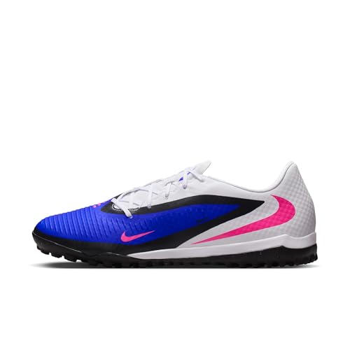 Nike Phantom 6 Low Academy Turf Soccer Shoes (Racer Blue/White/Pink Blast) Size 10