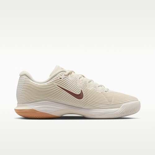 Nike Vapor 12 Women's Hard Court Tennis Shoes (Pale Ivory/Vachetta Tan/Tattoo) Size 7.5