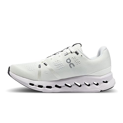 On Womens, Cloudsurfer White/Frost, 5, Medium