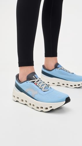 On Women's Cloudmonster 1 Sneakers, Cerulean/Ice, 6 Medium US