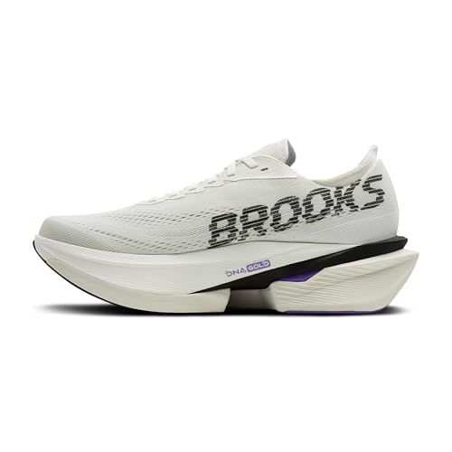 Brooks Men’s Hyperion Max 4 Neutral Running Shoe - Grey/Black/Purple Hebe - 12 Medium